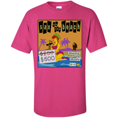 Sax on the Beach Discount Edition T-shirt Heliconia