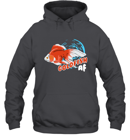 Goldfish AF Fish Shirt Hoodie Hoodie Dark Heather