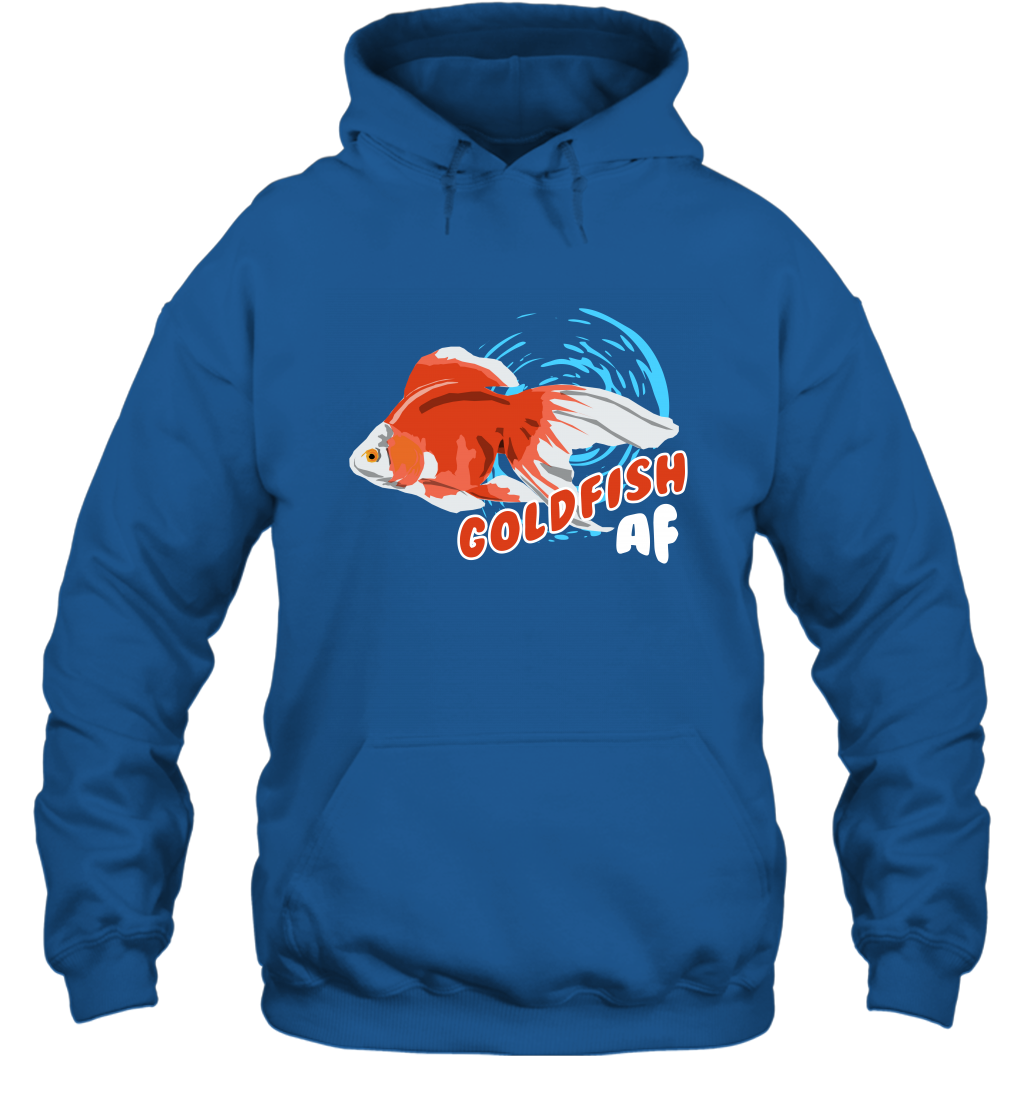 Goldfish AF Fish Shirt Hoodie Hoodie Royal
