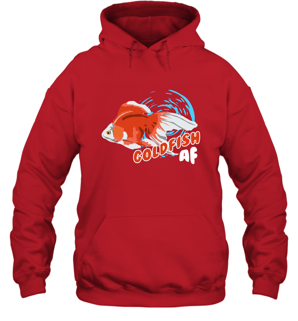 Goldfish AF Fish Shirt Hoodie Hoodie Red