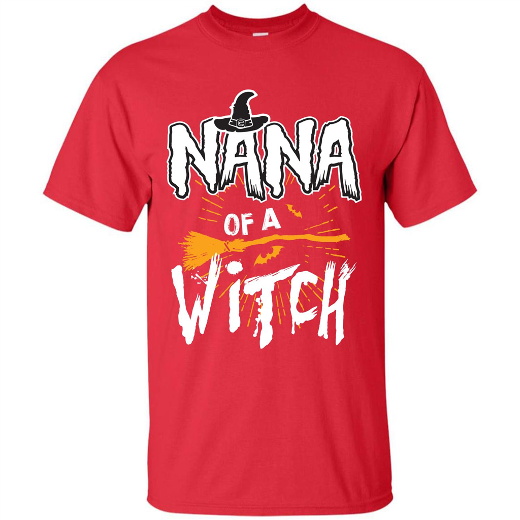 Halloween T-shirt Nana Of A Witch Red