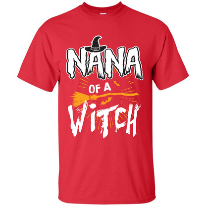 Halloween T-shirt Nana Of A Witch Red