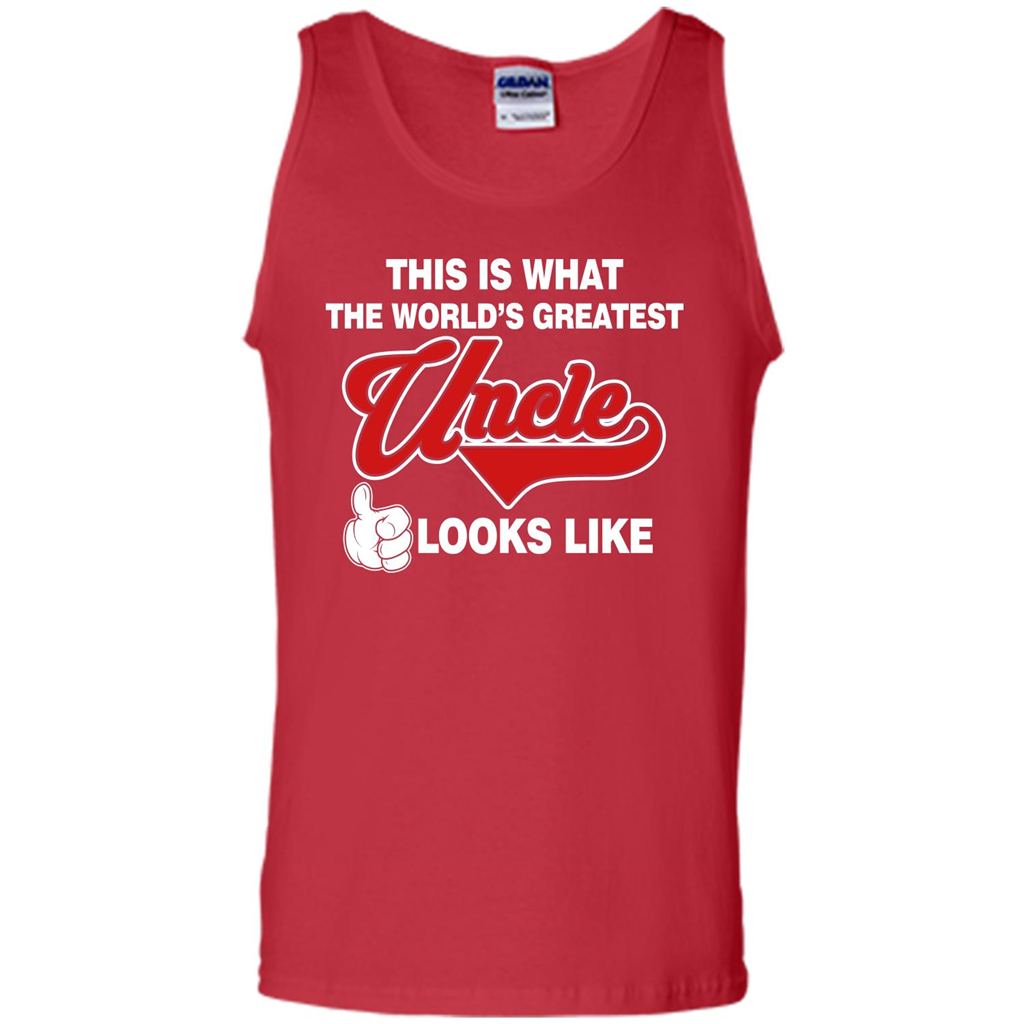 Uncle T-shirt This Is What The World's Greatest Uncle Looks Like Red