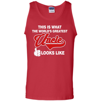 Uncle T-shirt This Is What The World's Greatest Uncle Looks Like Red