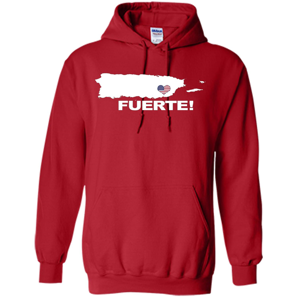 Fuerte T-Shirt Strong Support for Puerto Rico T-shirt Red