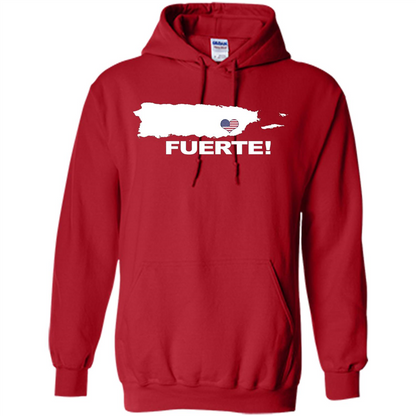 Fuerte T-Shirt Strong Support for Puerto Rico T-shirt Red