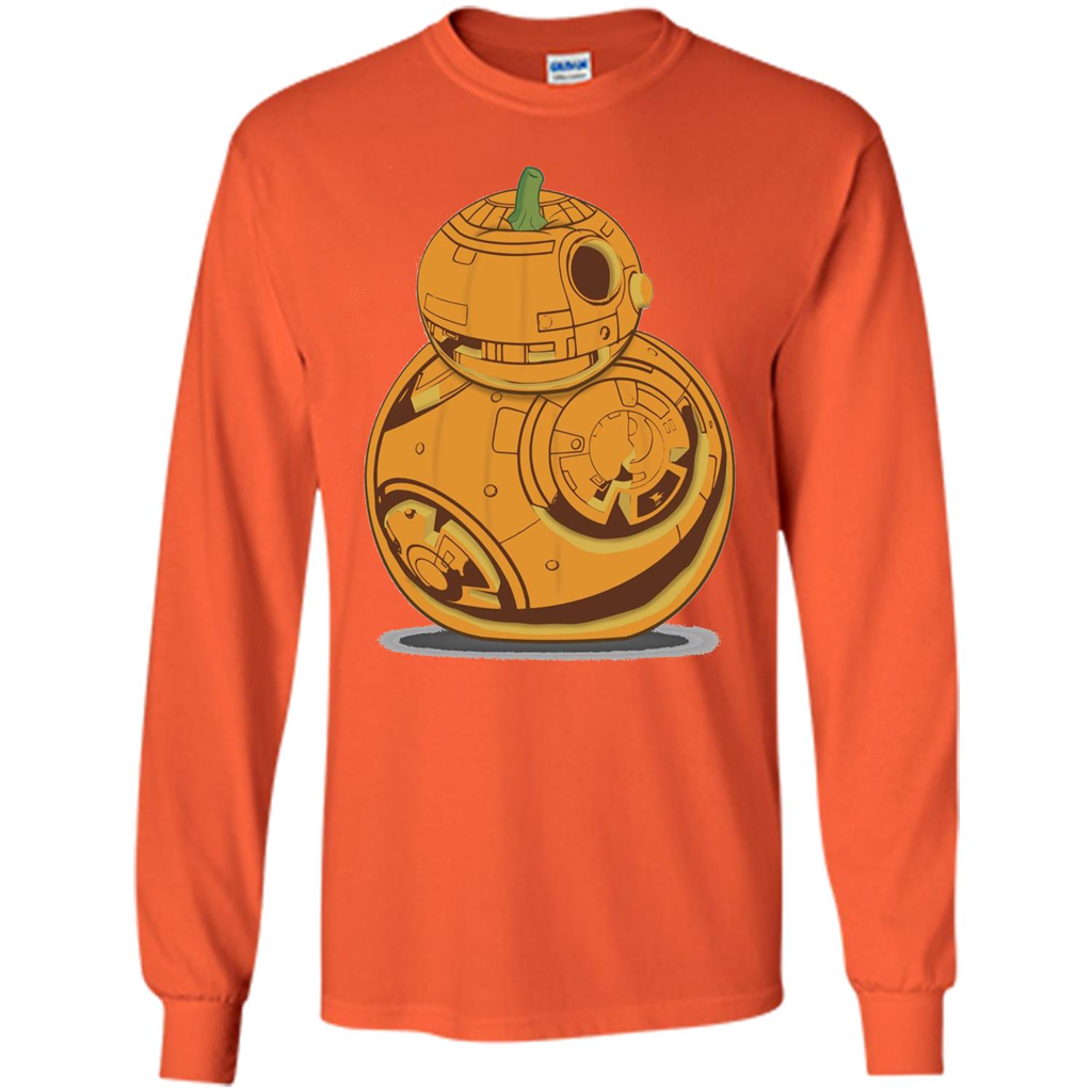 BB-8 Pumpkin Carving Halloween T-Shirt Orange
