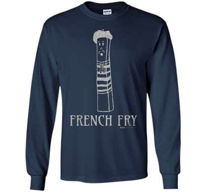 Vintage Paris French Fry T Shirt Men Women and Kids t-shirt Navy