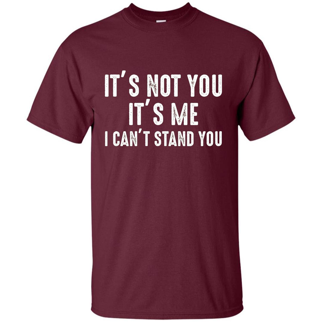 It's Not You It's Me I Can't Stand You T-shirt Maroon