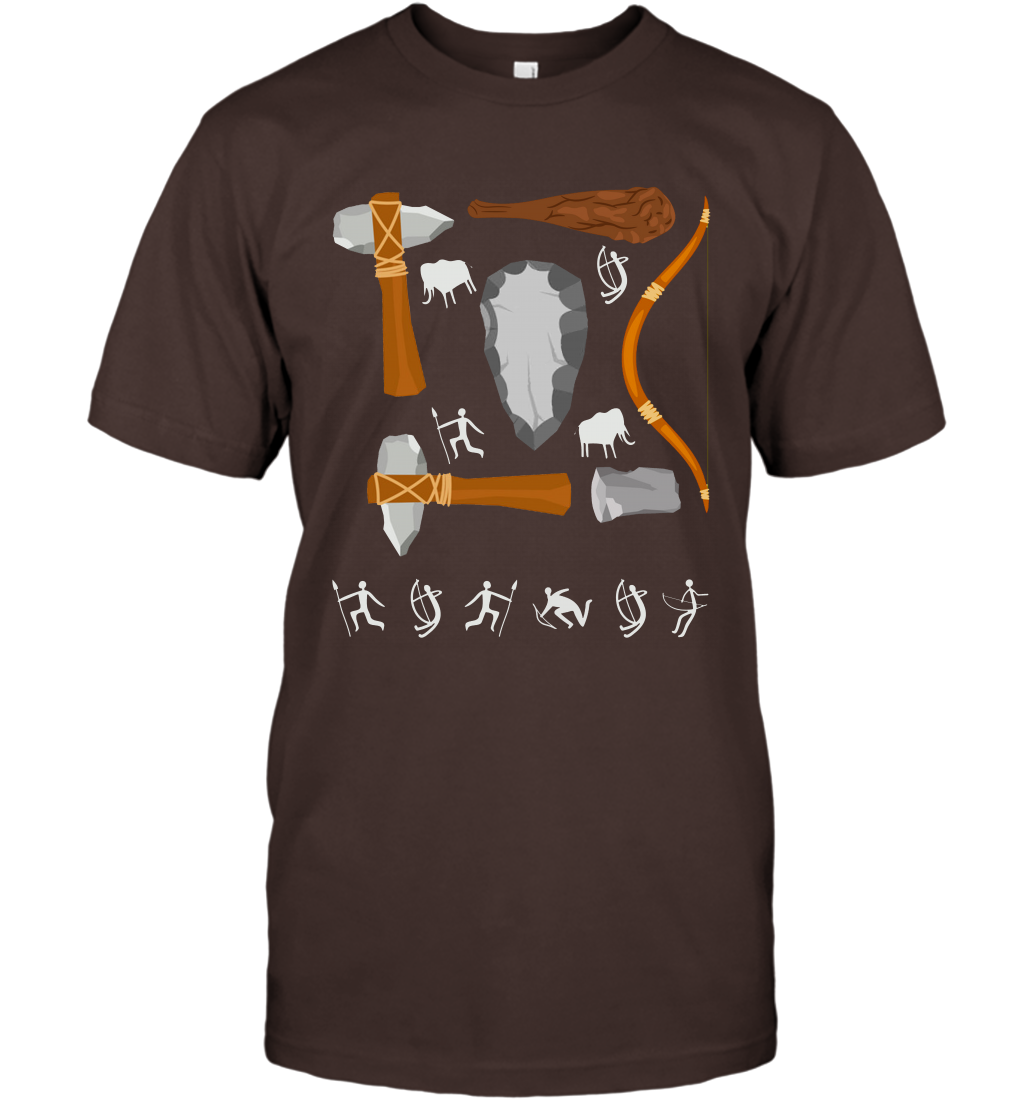 Bow And Arrows Hammer And Stone Shirt T-Shirt T-Shirt Dark Chocolate