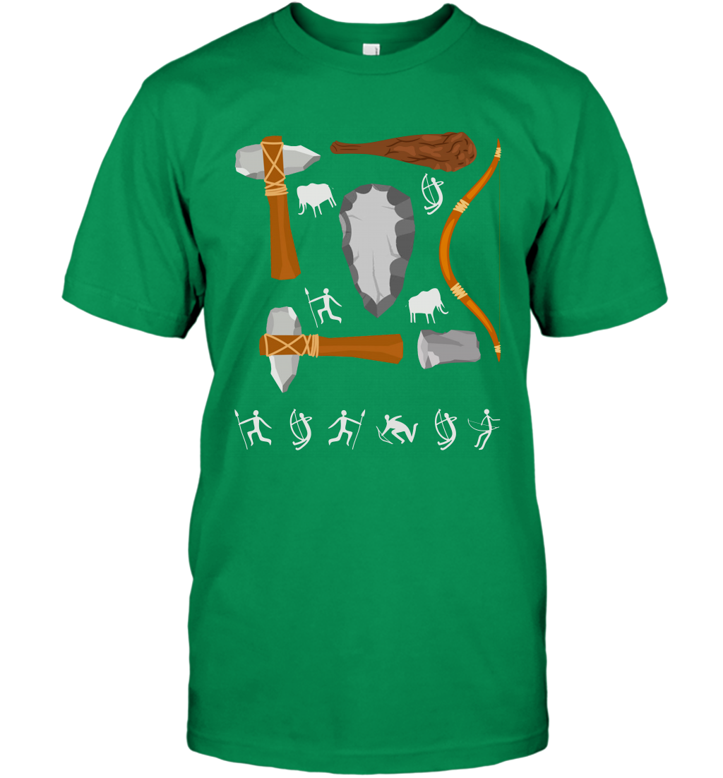 Bow And Arrows Hammer And Stone Shirt T-Shirt T-Shirt Irish Green