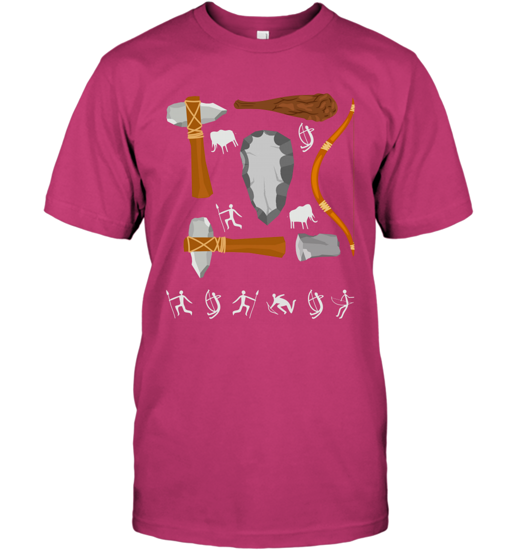 Bow And Arrows Hammer And Stone Shirt T-Shirt T-Shirt Heliconia