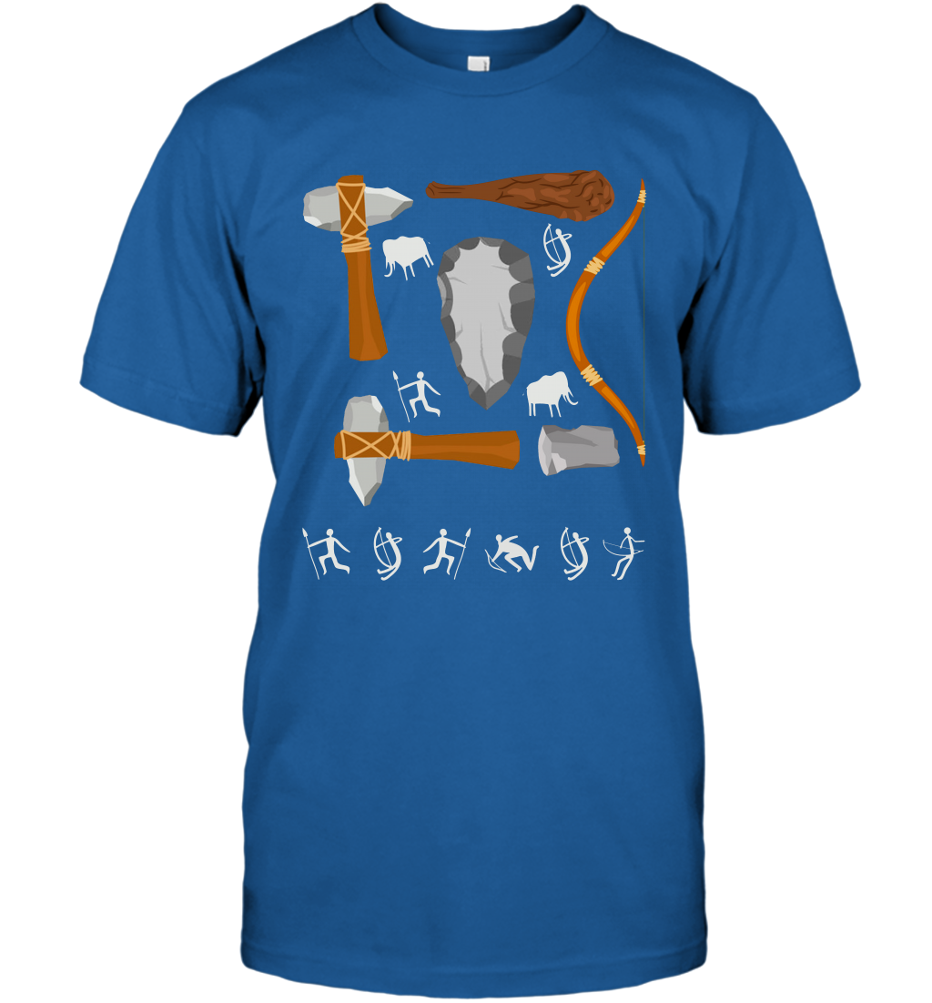 Bow And Arrows Hammer And Stone Shirt T-Shirt T-Shirt Royal