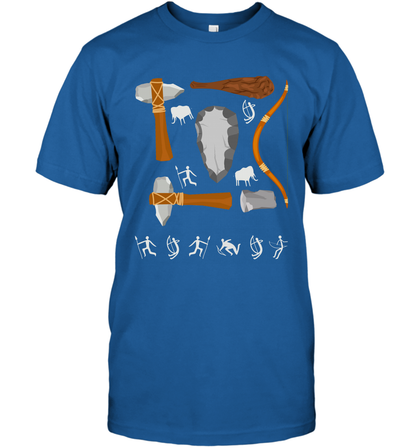 Bow And Arrows Hammer And Stone Shirt T-Shirt T-Shirt Royal