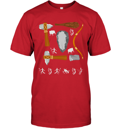 Bow And Arrows Hammer And Stone Shirt T-Shirt T-Shirt Red
