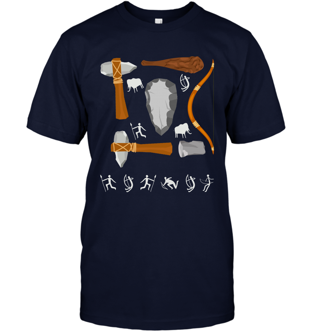 Bow And Arrows Hammer And Stone Shirt T-Shirt T-Shirt Navy