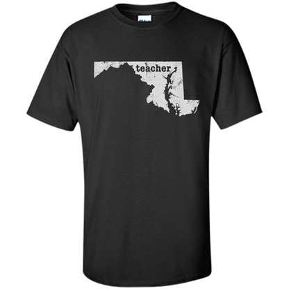 Maryland Teacher Home Style T-Shirt Black