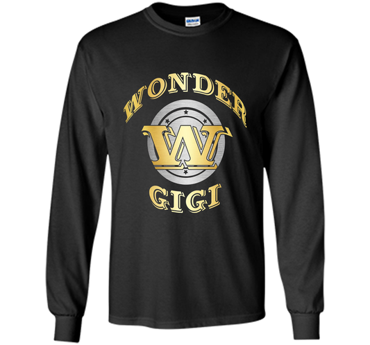 Wonder Gigi T Shirt Gift For Super Grandma On Special Day t-shirt Black