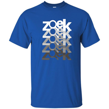 Zoek Zoek Zoek White Black T-shirt Royal