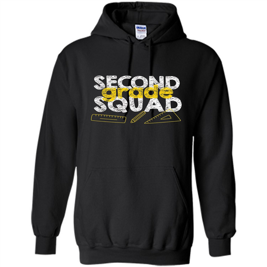 Second Grade Squad T-shirt Students Back To School T-shirt Black