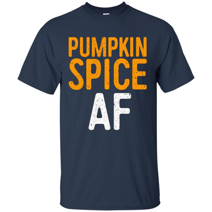 Pumpkin Spice AF T-shirt Navy