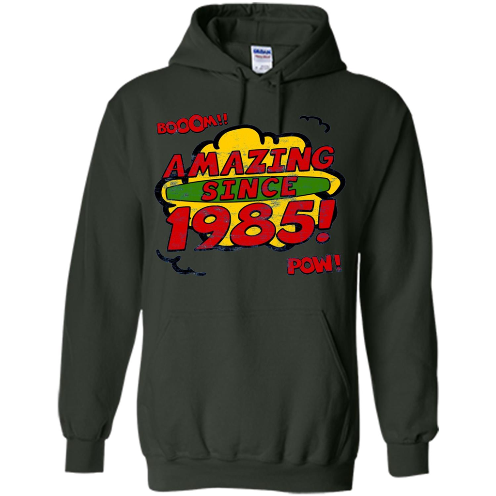Birthday Gift T-shirt Amazing Since 1985 T-shirt Forest Green