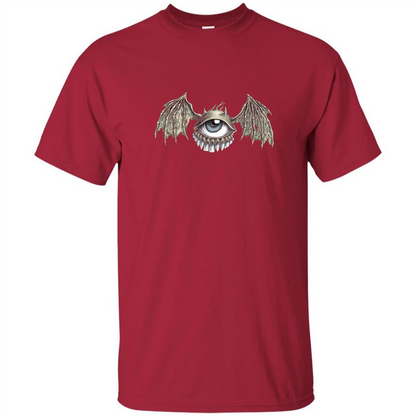 Eyebat T-shirt Scary Halloween Tshirt Cardinal