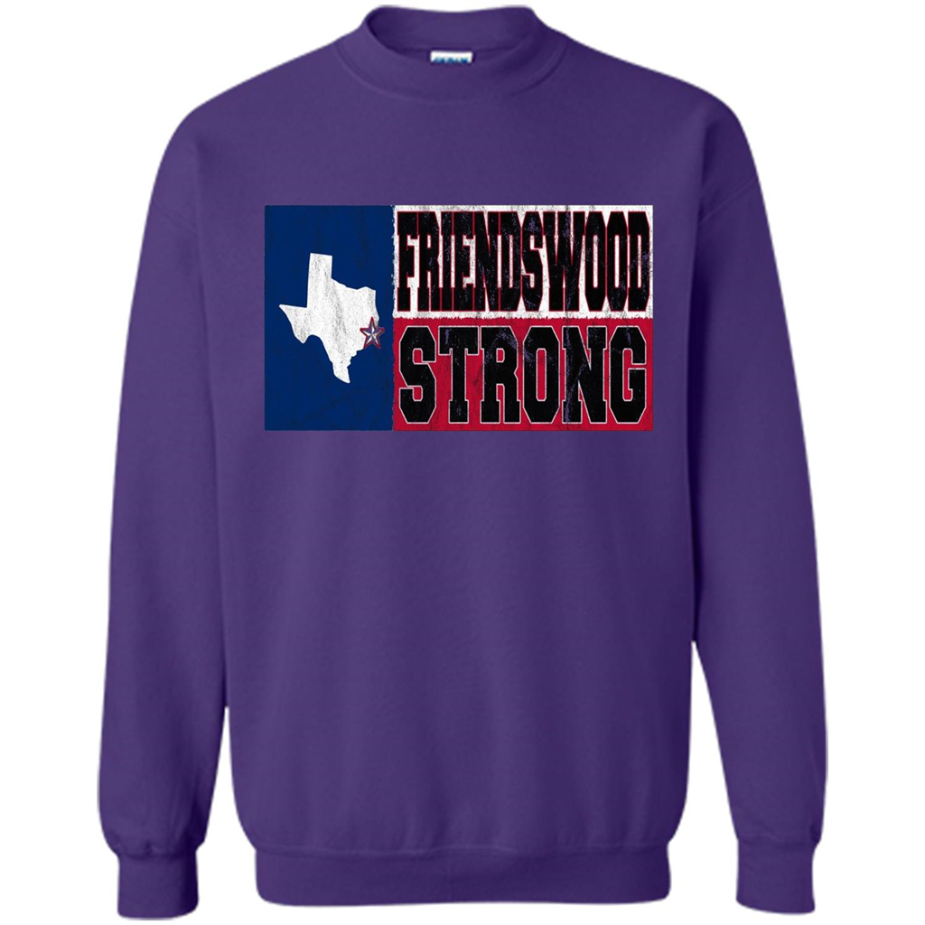 Friendswood Strong - Texas Flag - Friendswood Pride T-shirt Purple