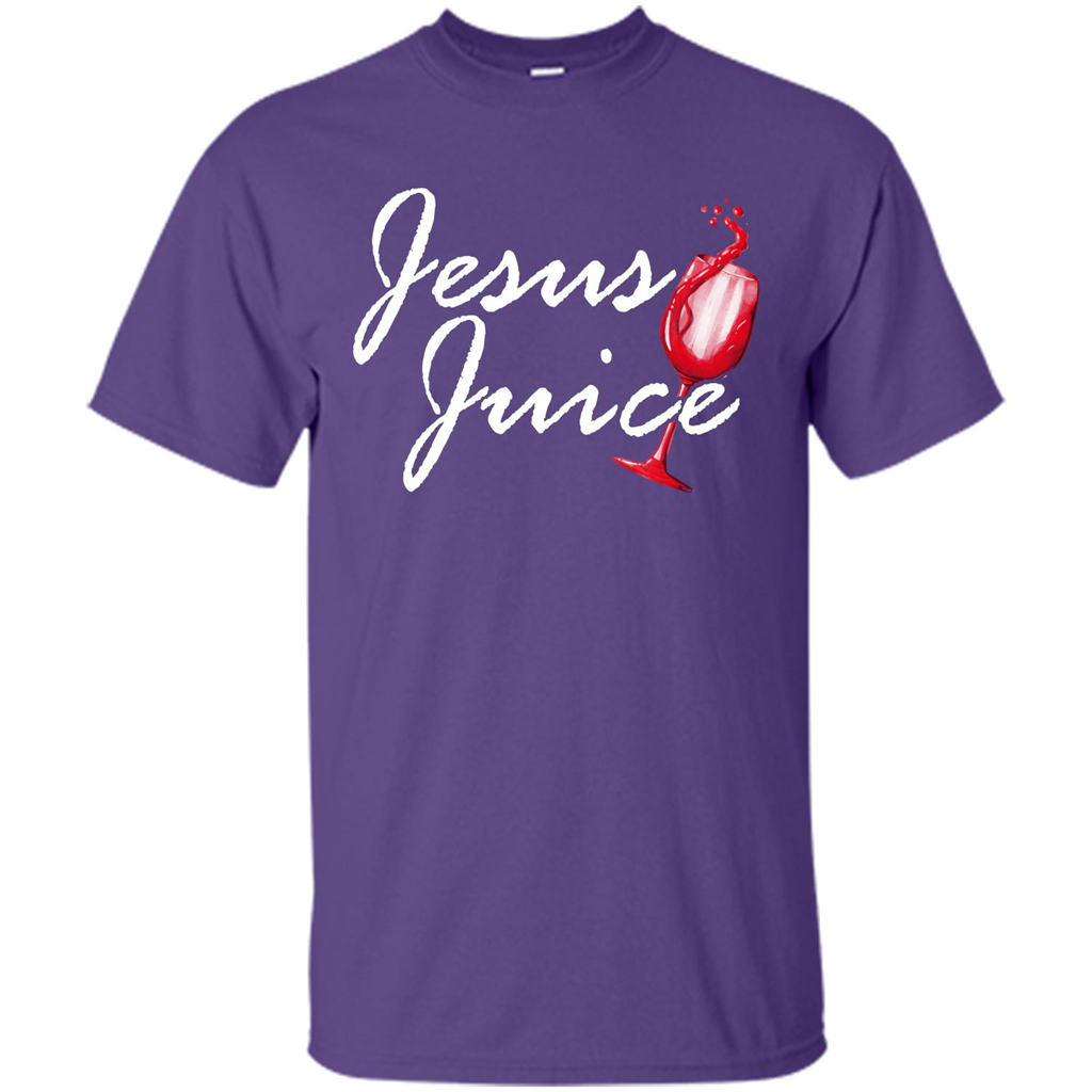 Wine T-shirt Jesus Juice Purple