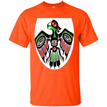 Native American Eagle T-shirt Orange