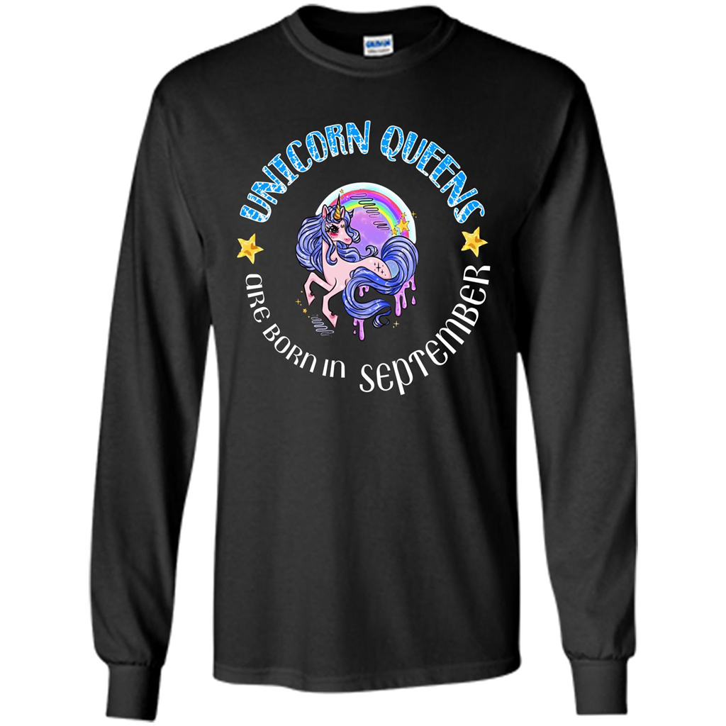 September Unicorn T-shirt Unicorn Queens Are Born September