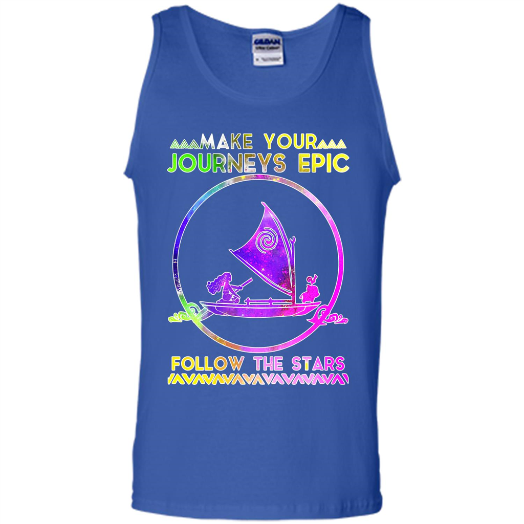 Movie T-shirt Make Your Journeys Epic Follow The Stars Royal