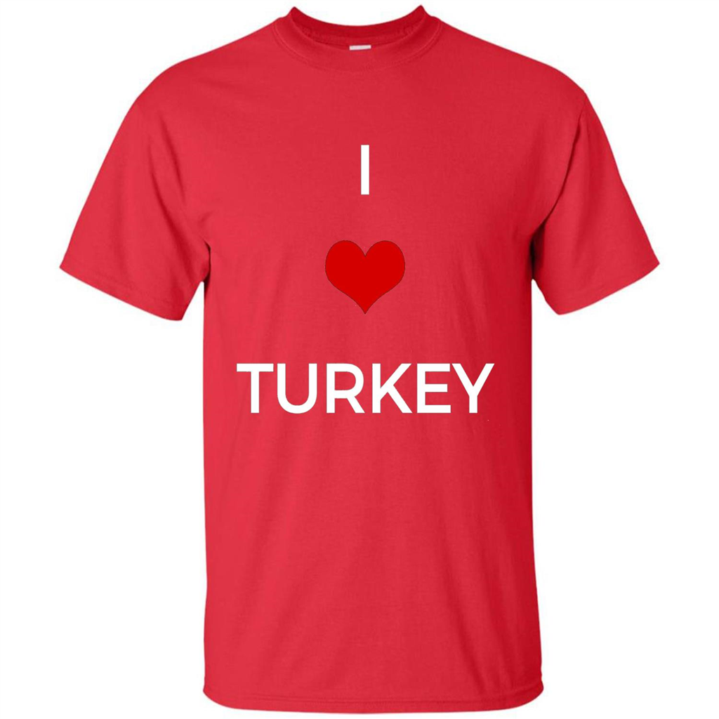 I Love Turkey T-shirt Red