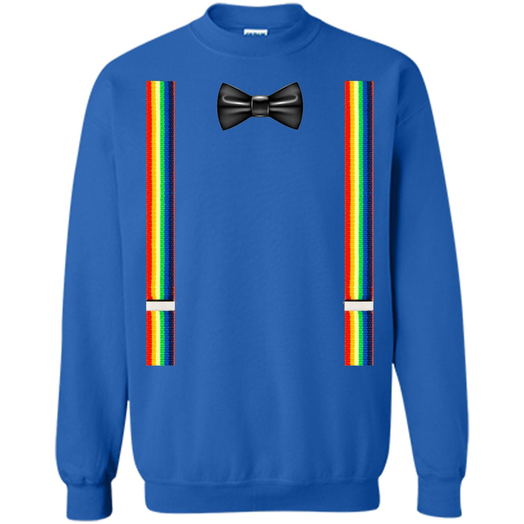 Suspenders And Bowtie Clown Costume T-shirt Royal