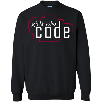 Coder T-shirt Girls Who Code T-shirt Black