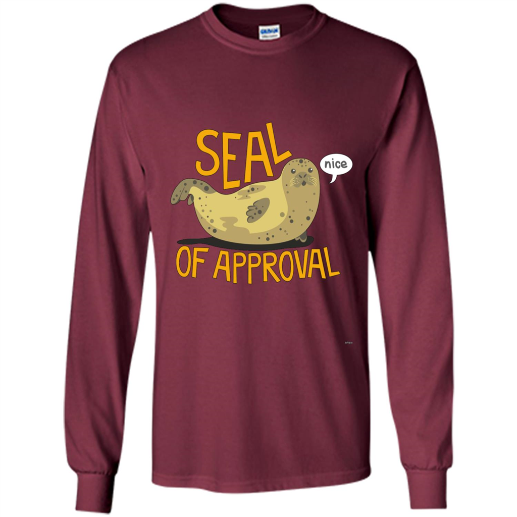 Seal Of Approval T-shirt Maroon