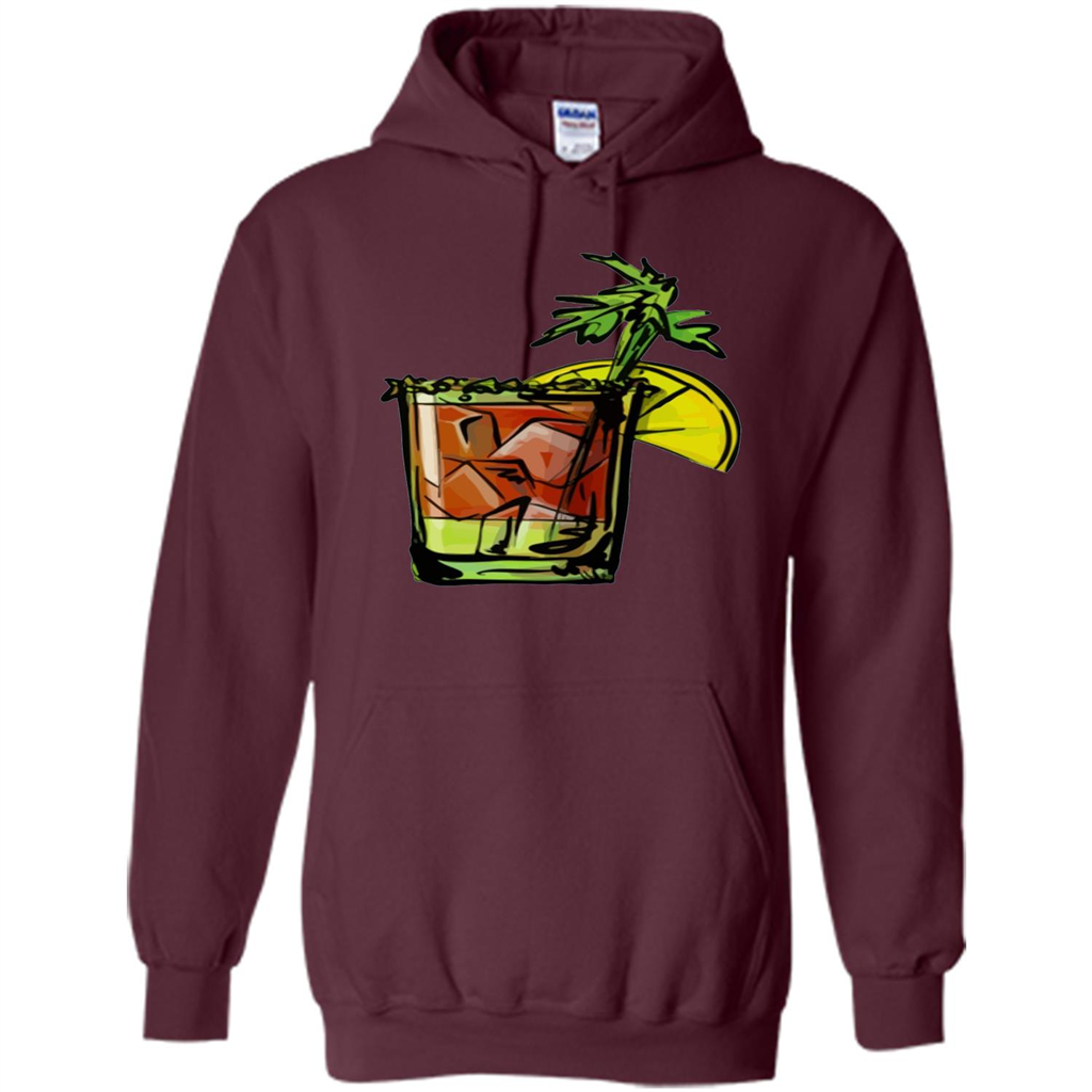 Bloody Mary T-shirt Cocktail Maroon