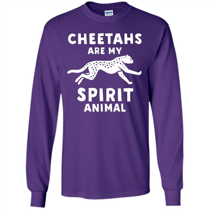 Cheetahs Are My Spirit Animal T-shirt Purple