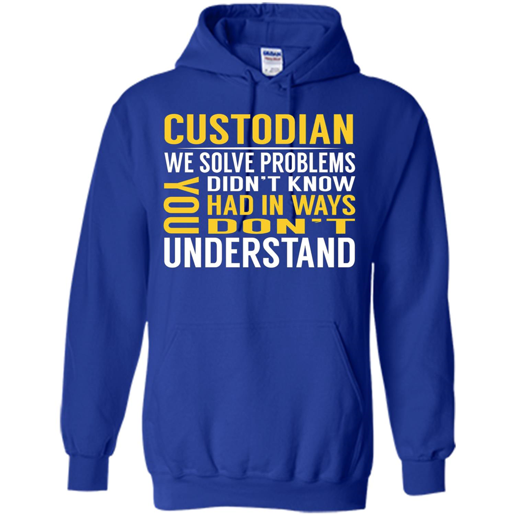 Custodian Solve Problems T-shirt Royal