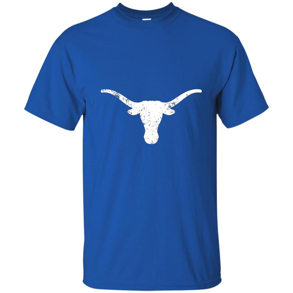 Texas Longhorn Distressed T-Shirt Texas Cowboy State T-shirt Royal