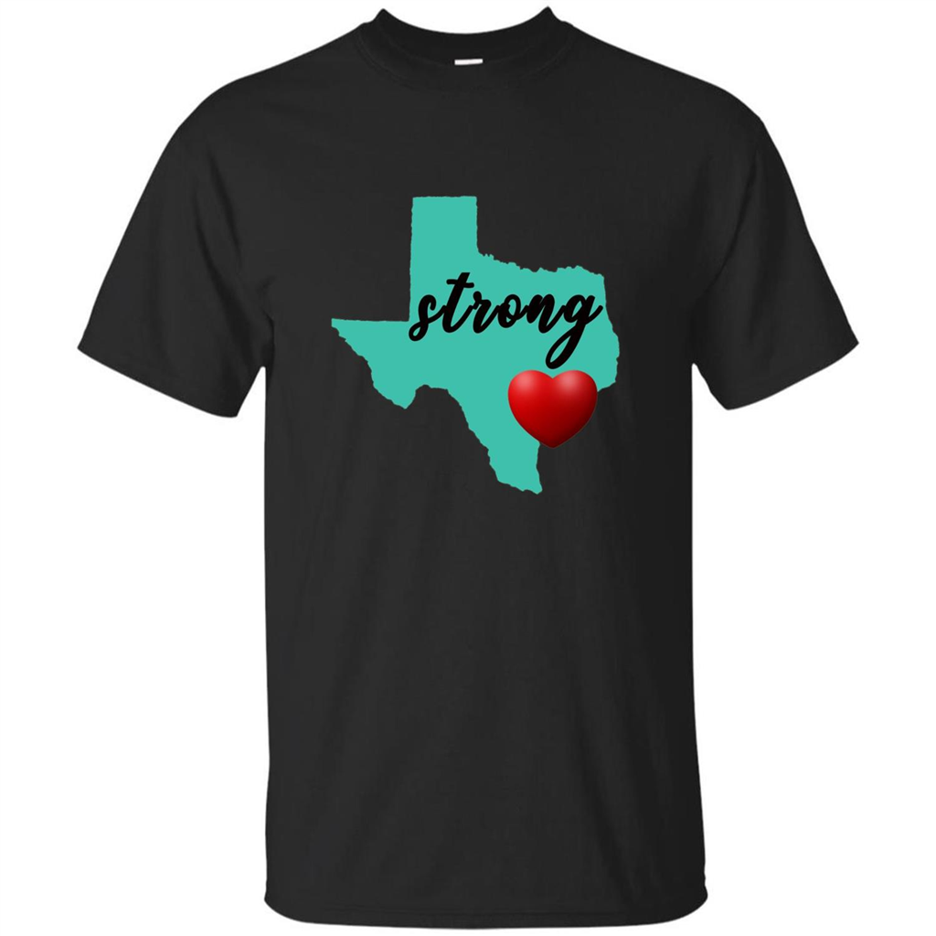 Texas Strong Support Texans T-shirt Black