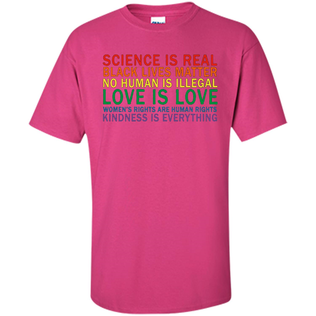 Science Is Real Black Lives Matter Shirt Heliconia