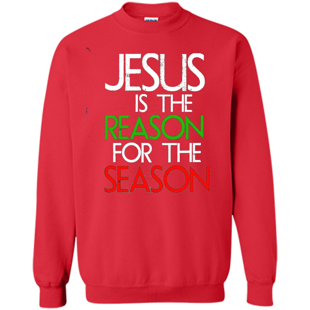 Jesus Is The Reason For The Season Christmas Christian T-Shirt Red