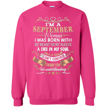 I'm A September Woman T-shirt Heliconia