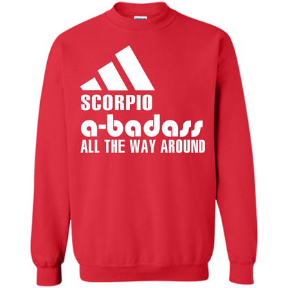 Scorpio A-Badass All The Way Around T-shirt Red