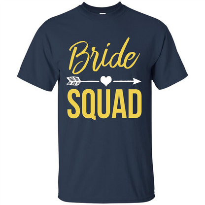 Bachelorette Party T-Shirts Bridesmaids Bride Squad T-Shirt Navy
