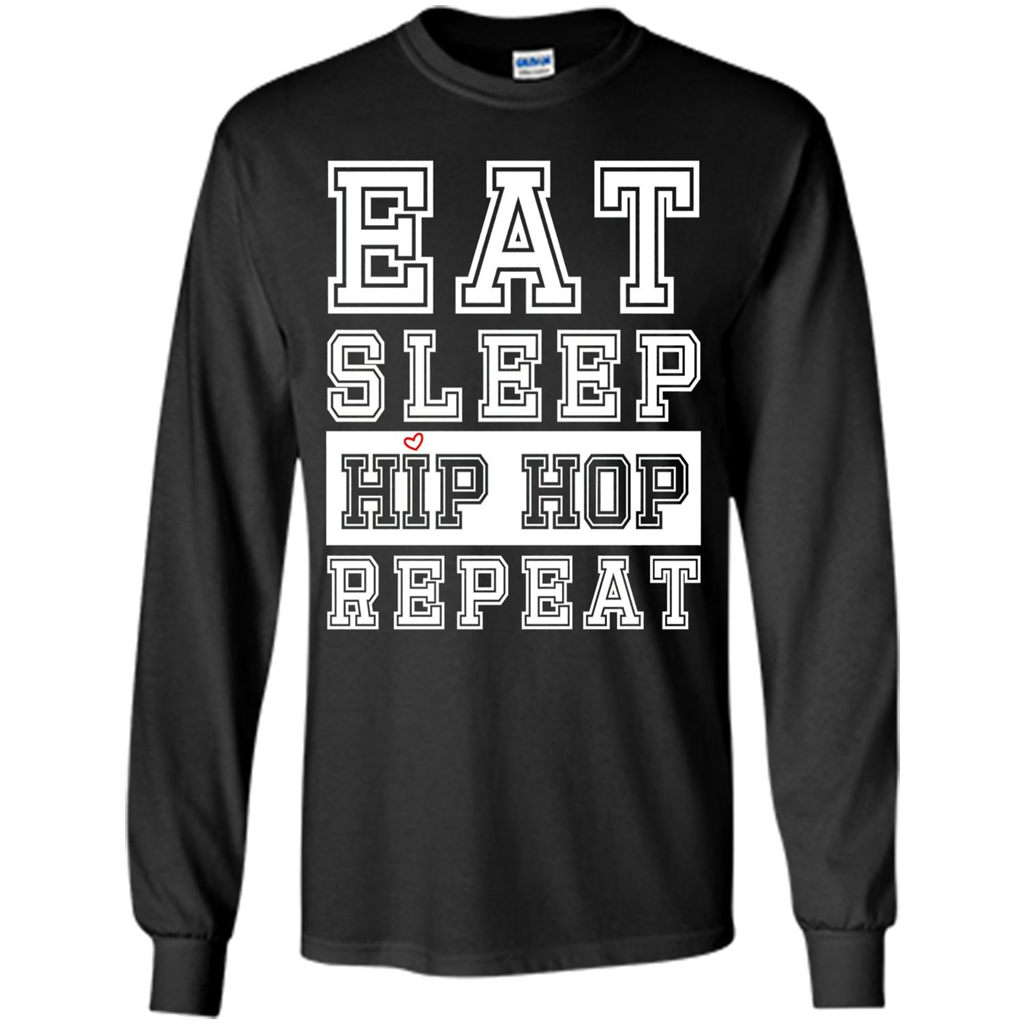 Eat Sleep Hip Hop Repeat T-shirt Black