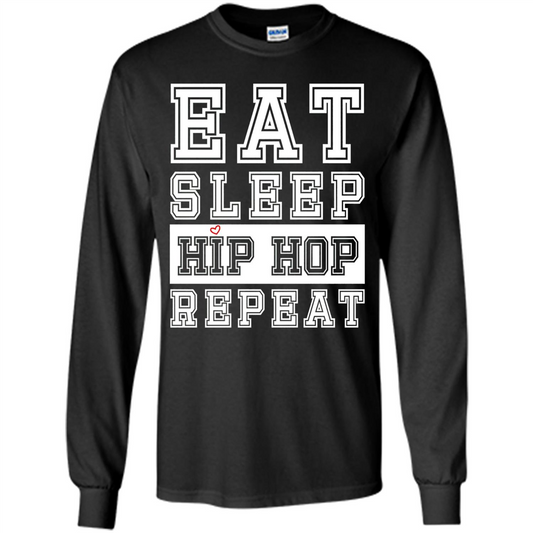 Eat Sleep Hip Hop Repeat T-shirt Black
