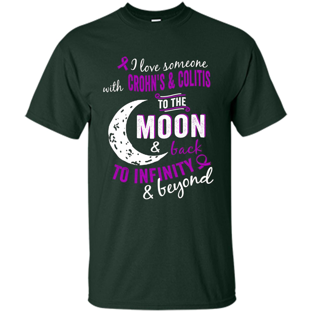 Crohn's and Colitis Awareness T-shirt Forest Green