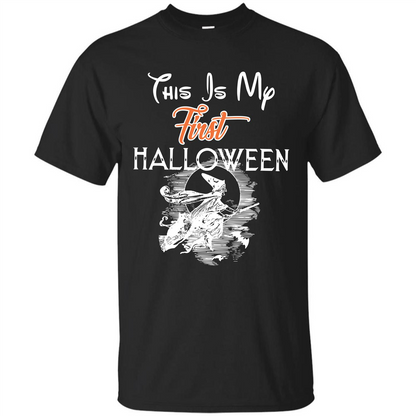 Halloween T-shirt This Is My First Halloween Black
